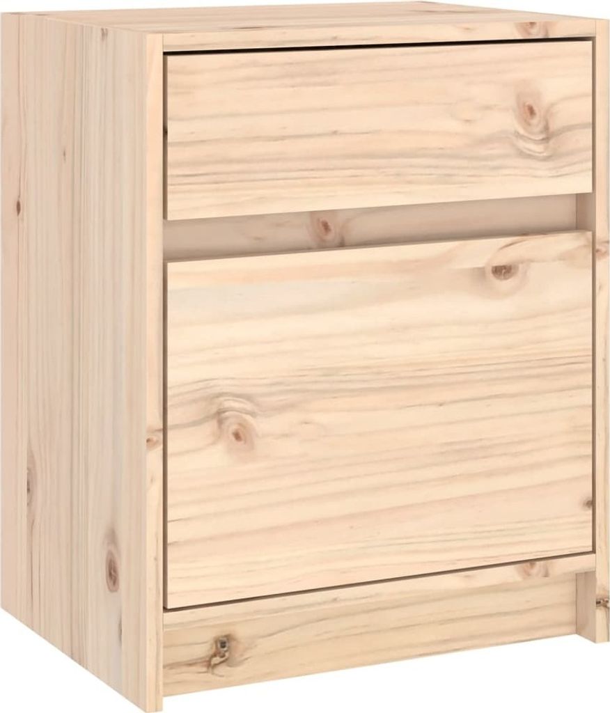 Nachtschrank 40x31x50 cm Massivholz Kiefer