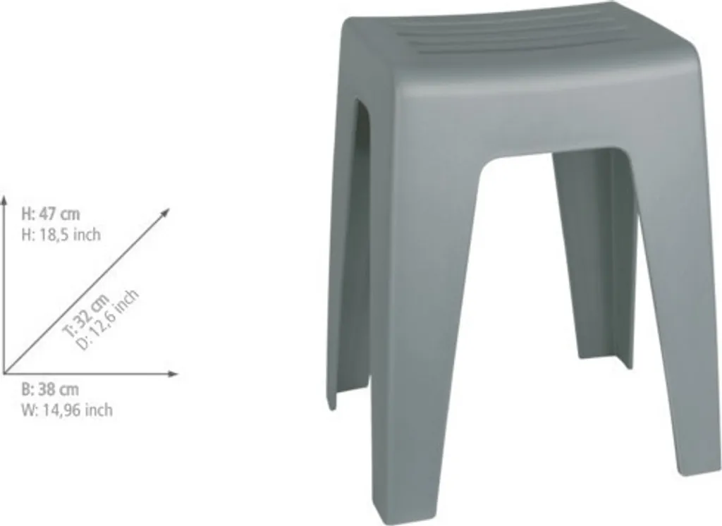 Siège de Douche Multifonction Kumba WENKO avec Surface de Rangement WC - 6