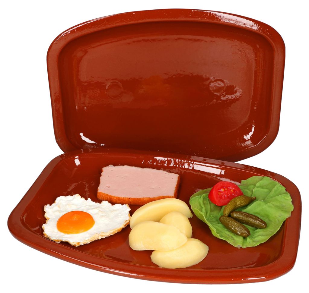 sada 2 hliněných servírovacích talířů 35x25,5x3cm Obrázek produktu 
