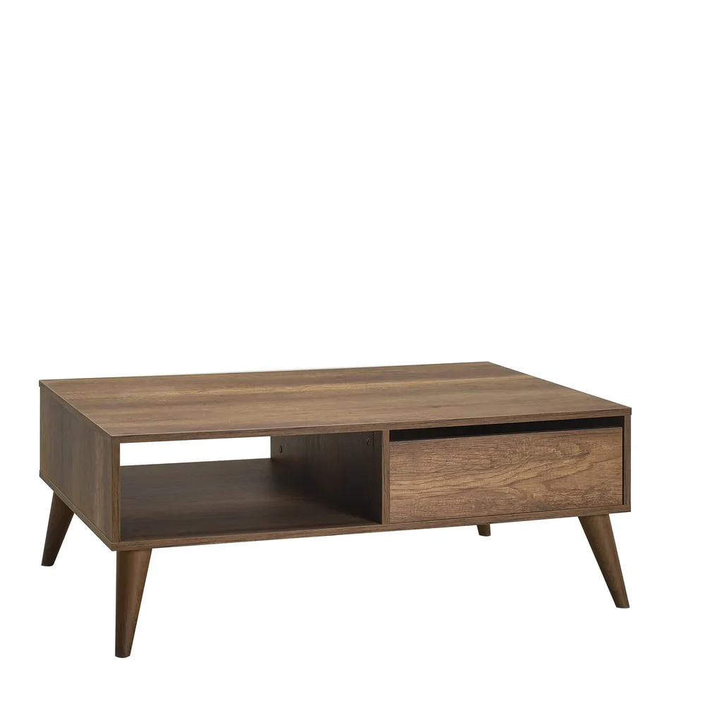 Table Basse Robuste 110x65 cm Oslo en Mélamine Durable Haute Densité - 2