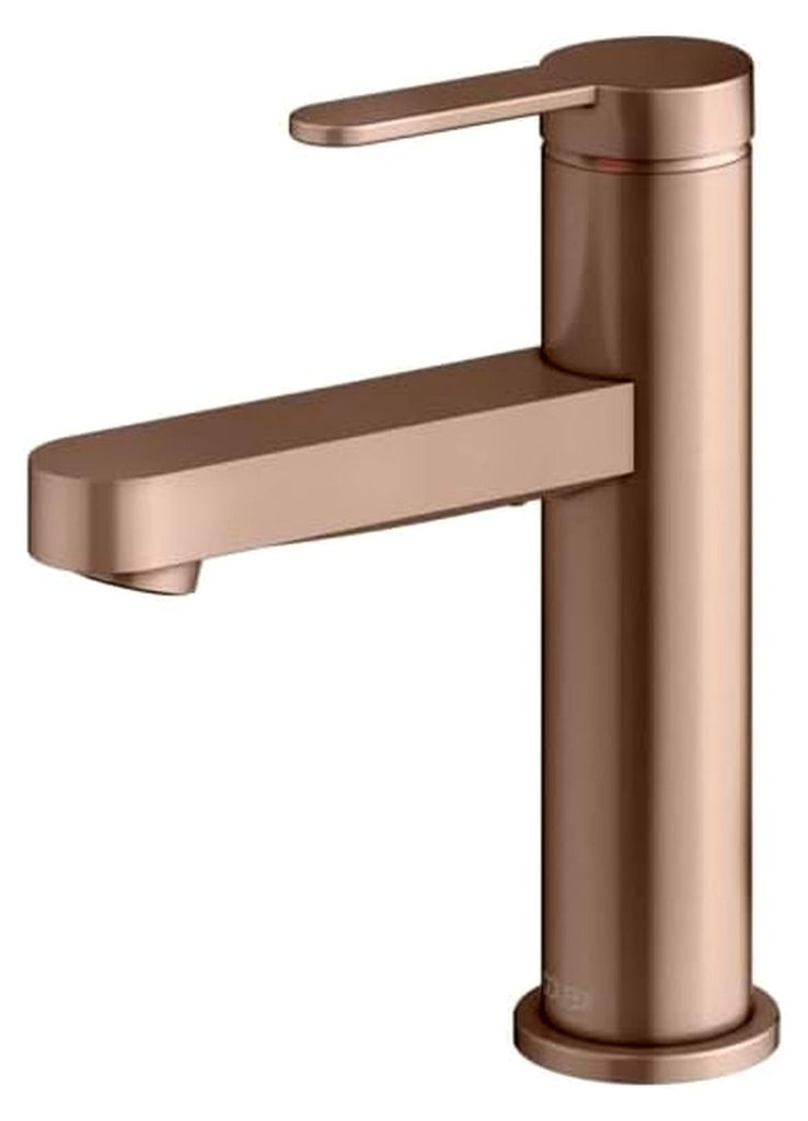 Waschtisch-Einhebelmischer 100 IXMO Flat, Auslauf 109 mm, ohne Ablaufgarnitur, rot gebürstet