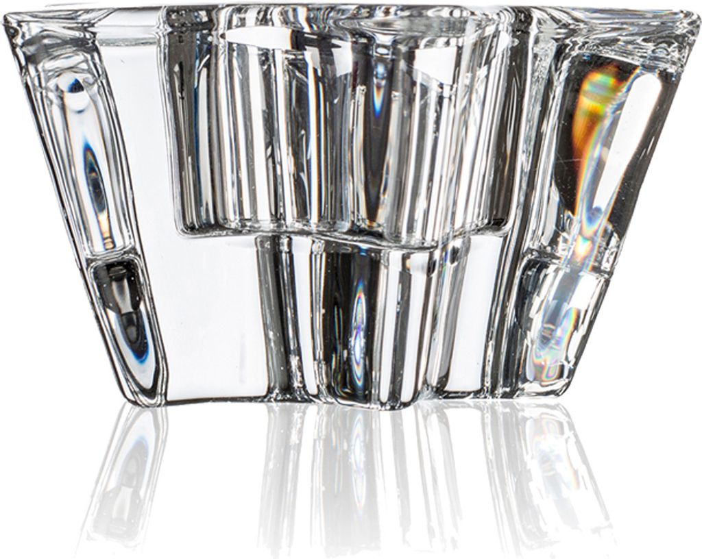 SHINE candle holder star - klar - 9x9x5,1cm - Glas