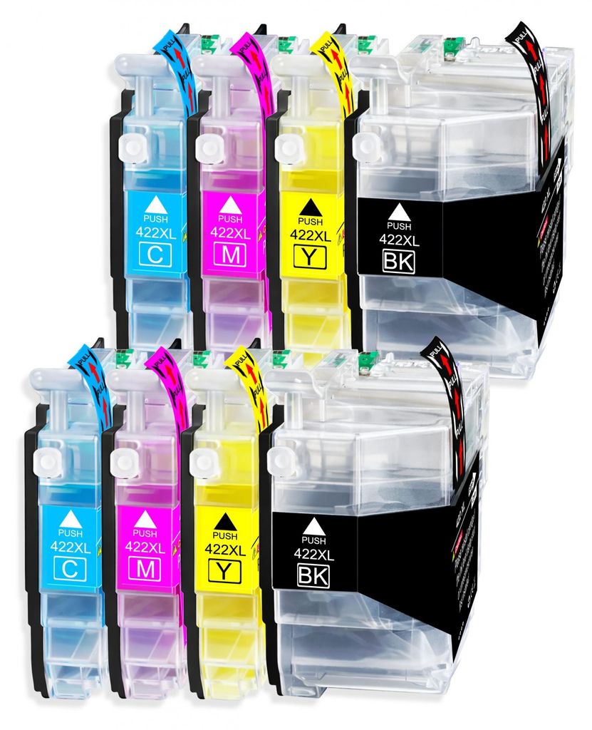 8er Pack Druckerpatronen 422 422XL kompatibel mit MFC-J5740 J5740DW