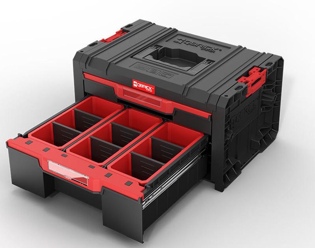 QBRICK SYSTEM PRO Caisse à outils 2 tiroirs Expert  - Image du produit 