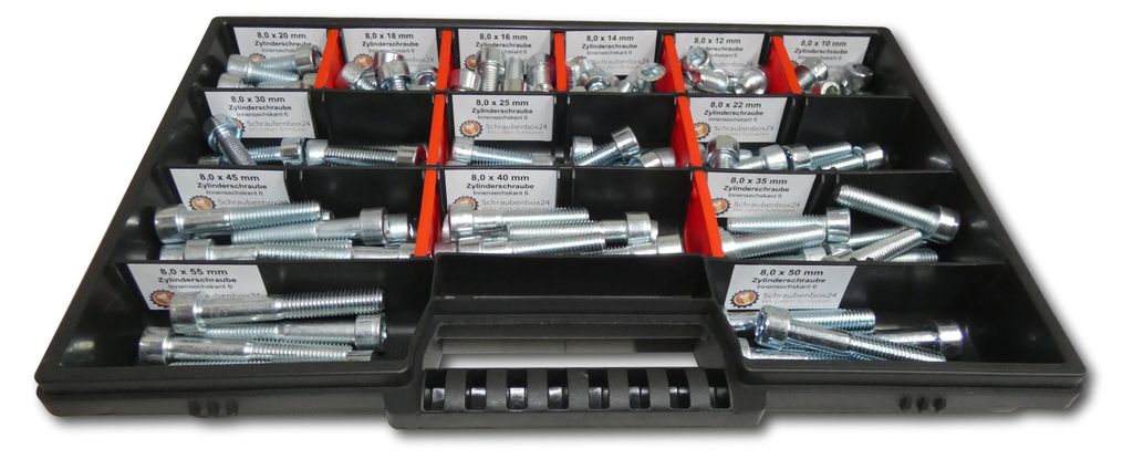 Assortimento di 130 viti a testa cilindrica M8 // Set di Immagine del prodotto 