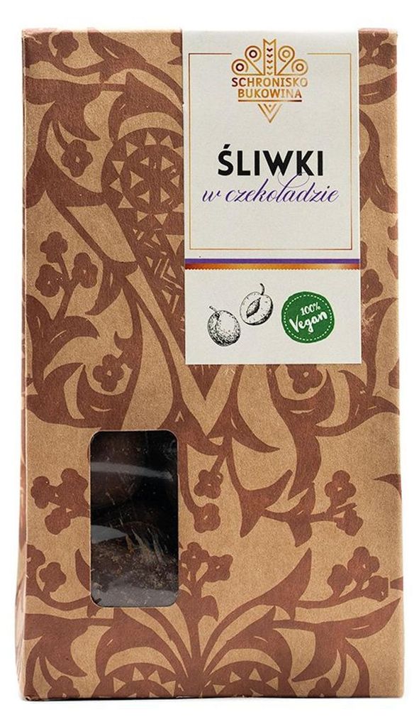 Śliwki w gorzkiej czekoladzie 100g - Schronisko Bukowina Zdjęcie produktu 