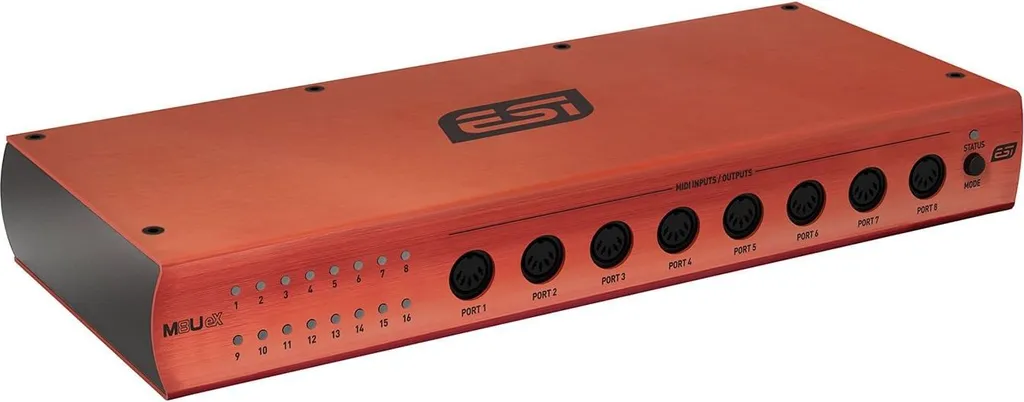 Interface MIDI ESI M8U eX à détection automatique des ports de routage
