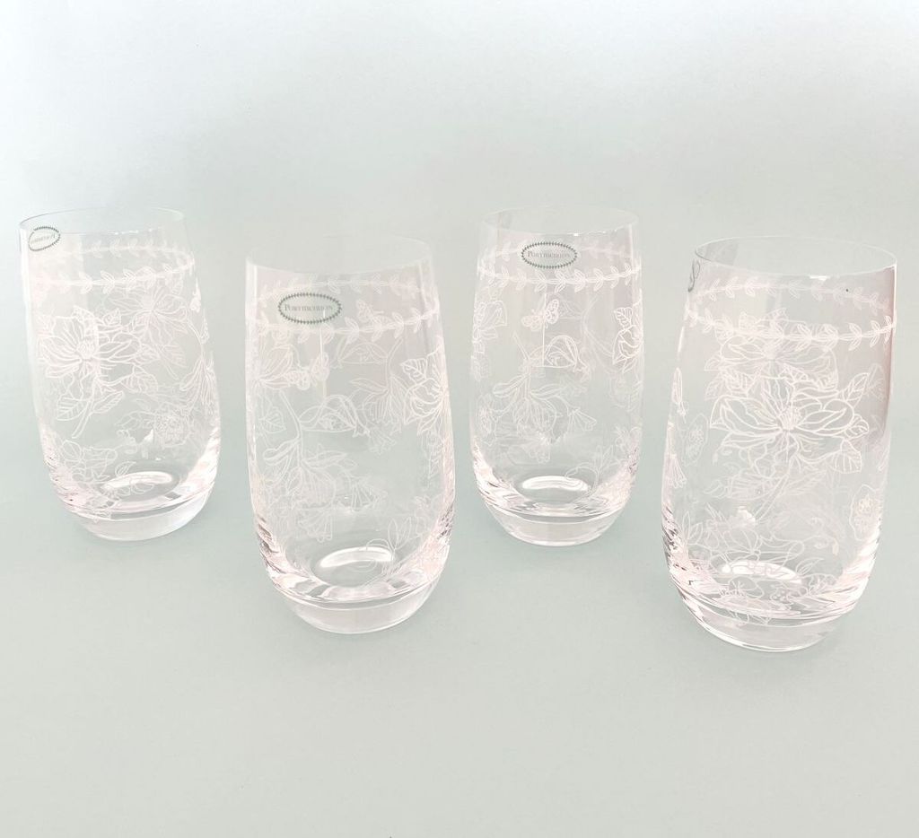 Portmeirion Botanic Garden 4teiliges Trinkglas Set ca. 0,49L