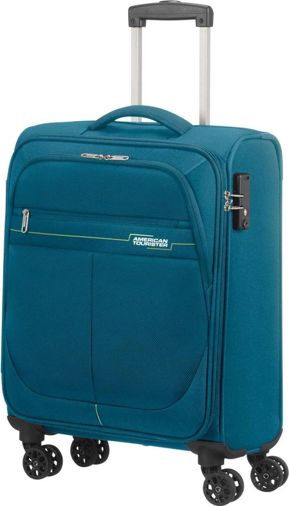 American Tourister Deep Dive Spinner 55 / 20 TSA Trolley Tea / Lime petrol