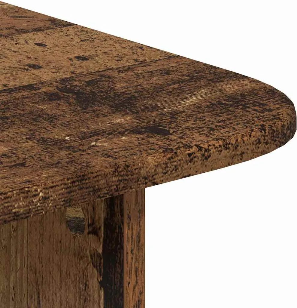 Tavolino Rustico Legno Vecchio 93x53x33 cm | Arredo Casa Campagna - 7