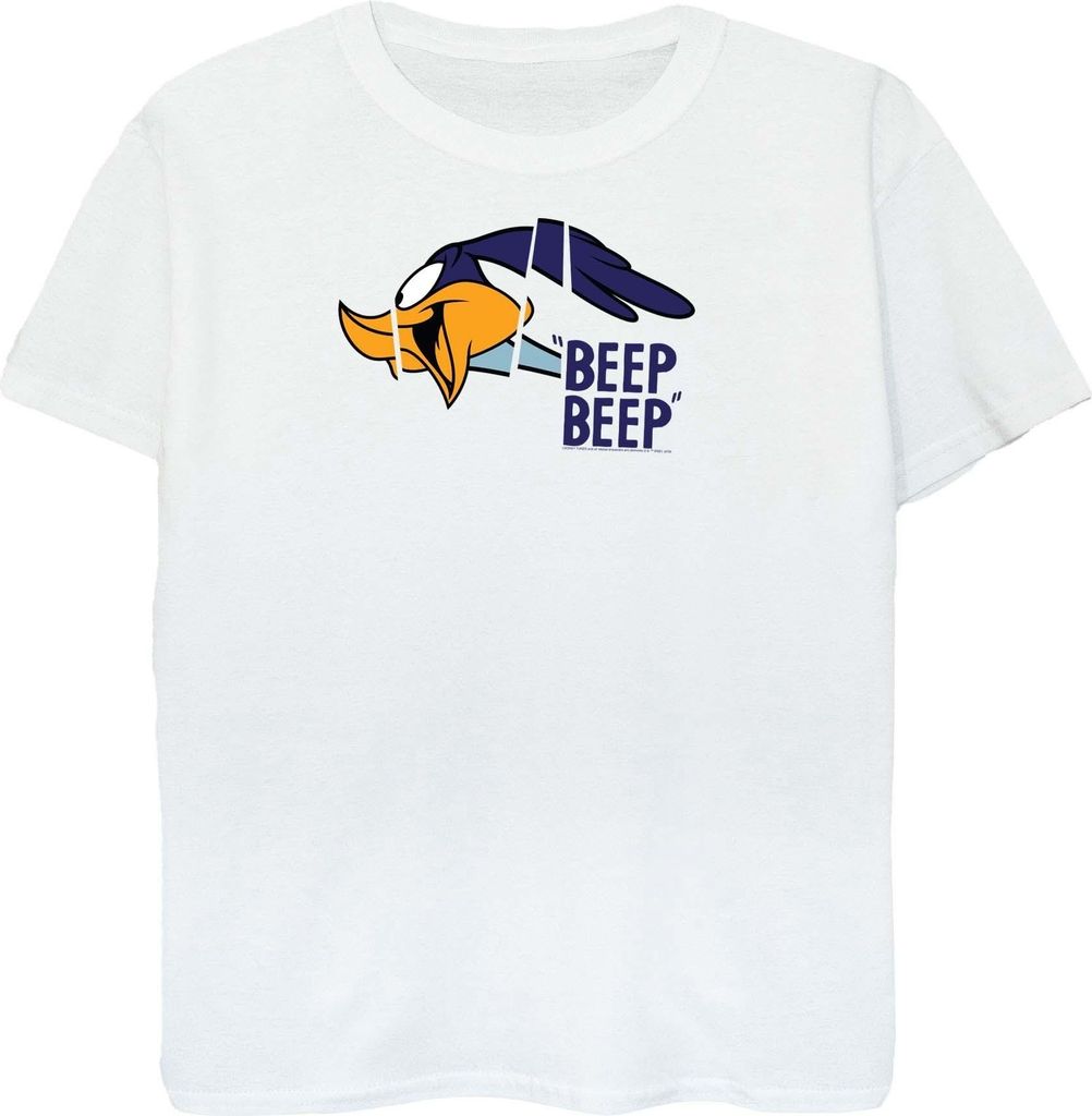 Looney Tunes - "Beep Beep" T-Shirt für Jungen BI648 (152-158) (Weiß)