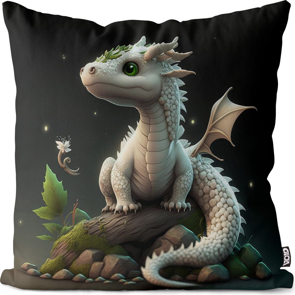 VOID Drache Echse Märchen Kinder Kissenbezug Kissenhülle sofa couch wohnzimmer dekoration wasserfest Outdoor Garten Kissen bezug deko