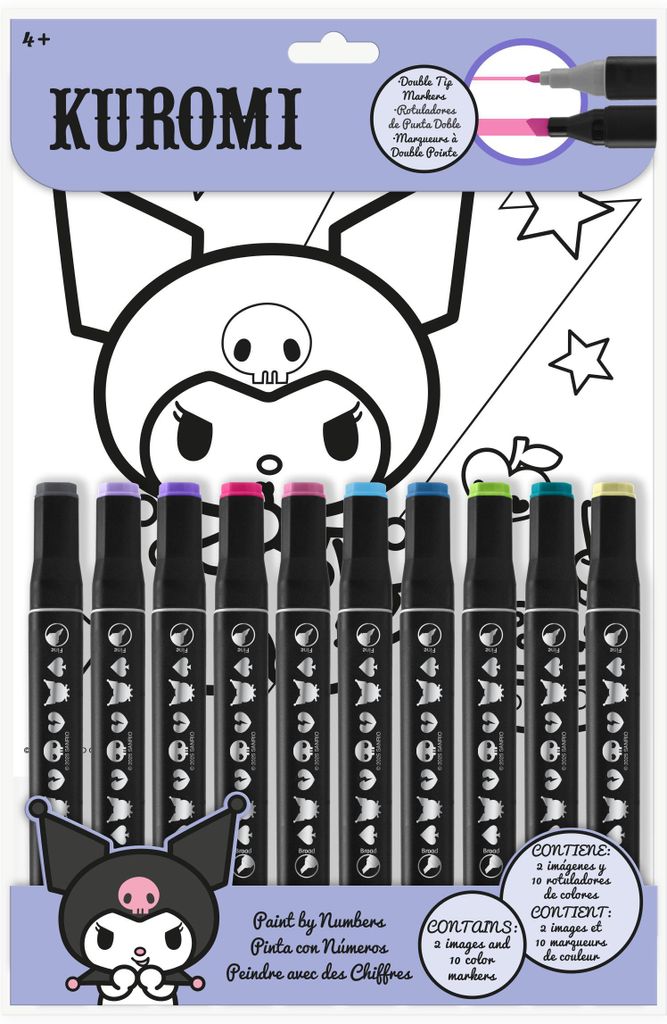 Kuromi Malen Nach Zahlen Rosa  Rosa One Size Produktbild 