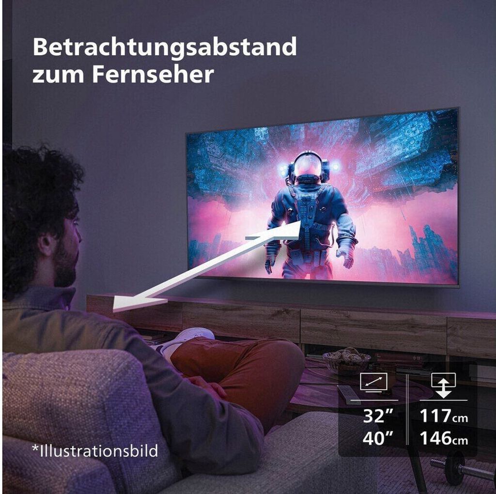 Philips 40PFS6009 LED TV 40 Zoll Full HD HDR 10 Produktbild 9