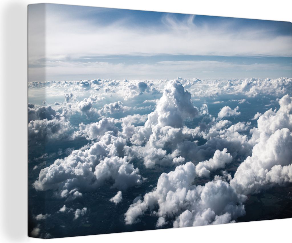 OneMillionCanvasses - Leinwandbilder - 150x100 cm, In den Wolken, Wandbilder Kunstdruck Wanddekoration