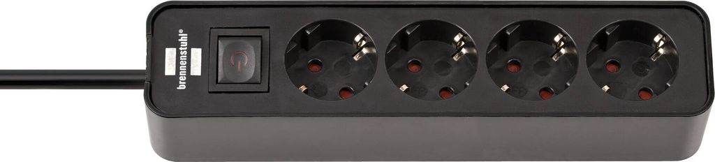 Brennenstuhl Steckdosenleiste  Ecolor 4x schwarz 1.5m Produktbild 