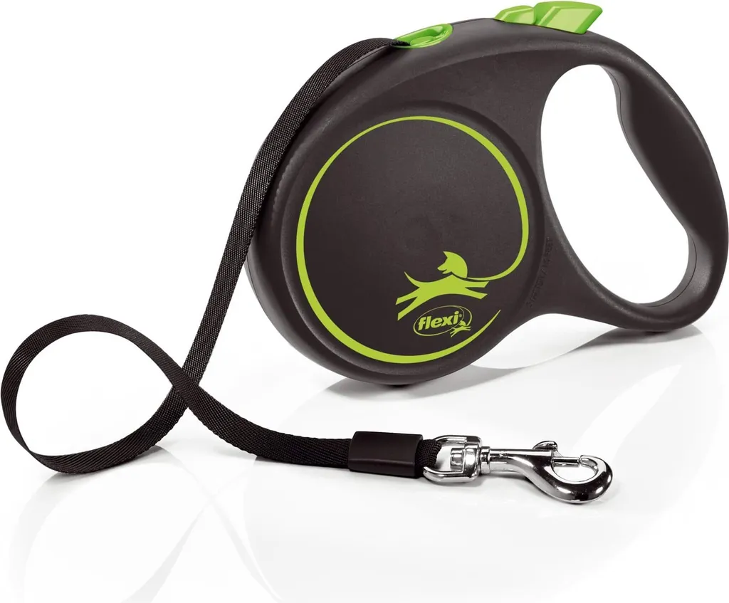 flexi BLACK DESIGN Gurt 5 m grün