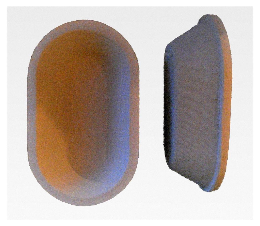 Gärkorb aus Holzschliff für 1 kg Brote oval glatt Produktbild 