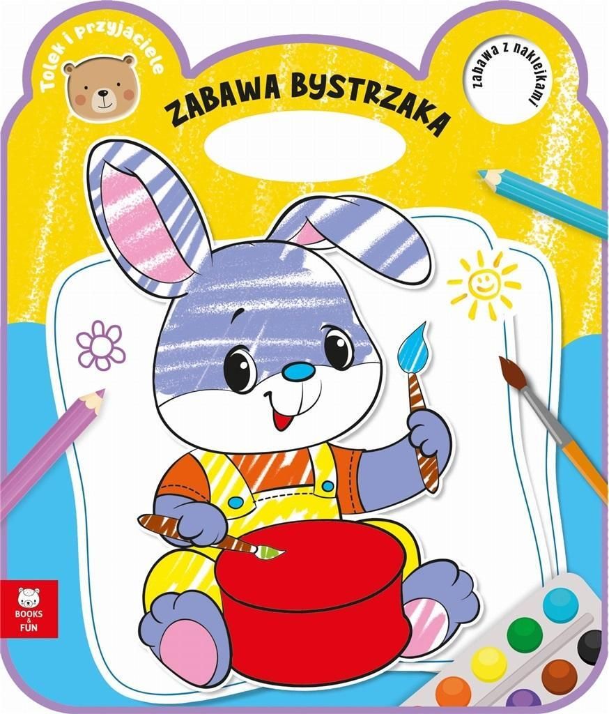 Kolorowanka dla dzieci Zajączek Zabawa Bystrzaka