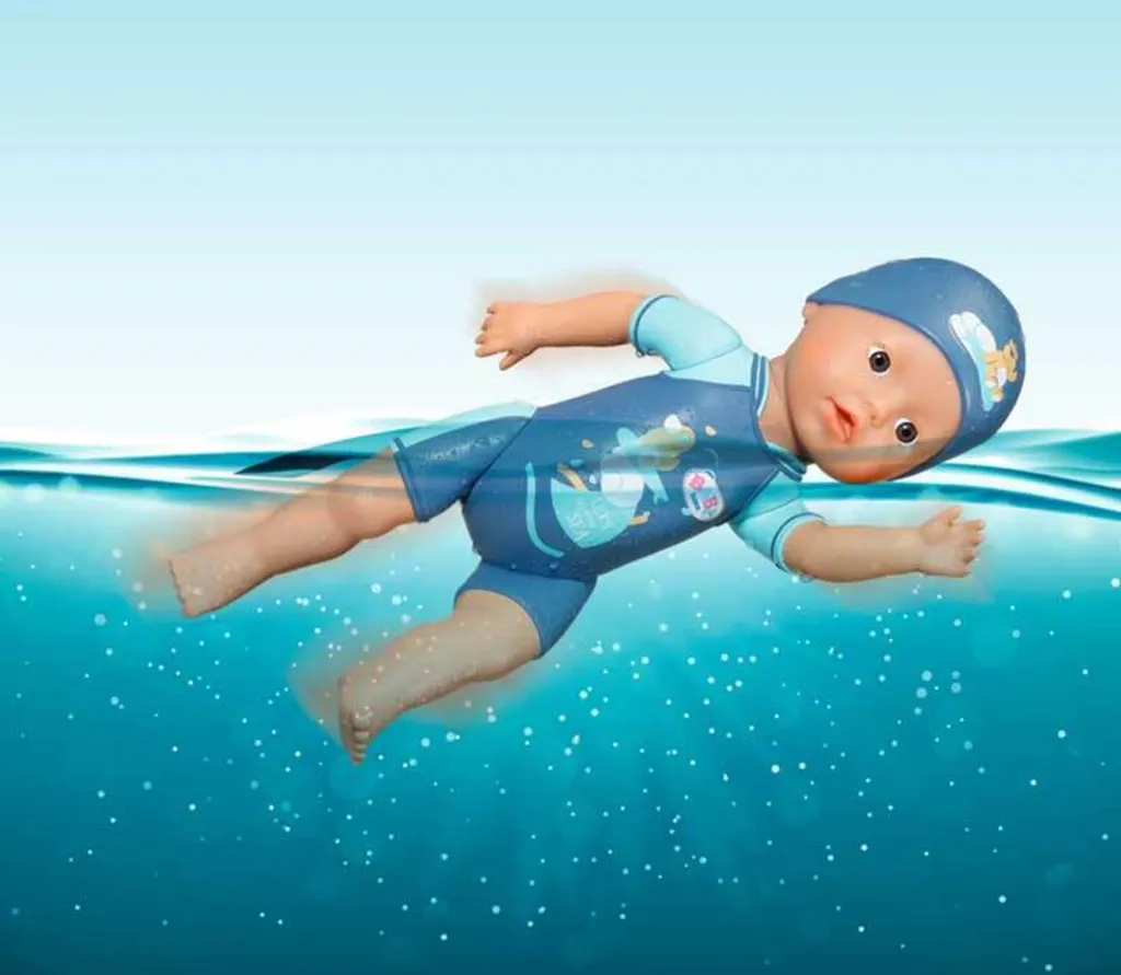 Baigneur BABY born 30cm - Mon Premier Nageur Garçon, Jouet aquatique - 12