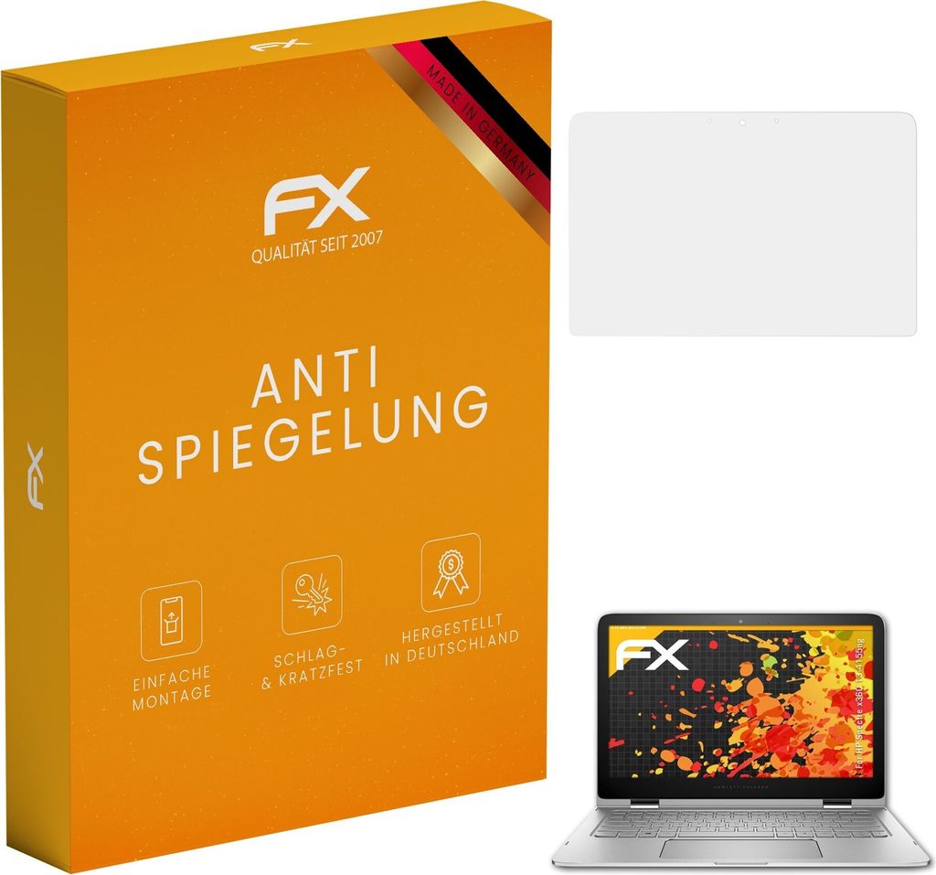 atFoliX FX-Antireflex 2x Schutzfolie kompatibel mit HP Spectre x360 13-4155ng Displayfolie