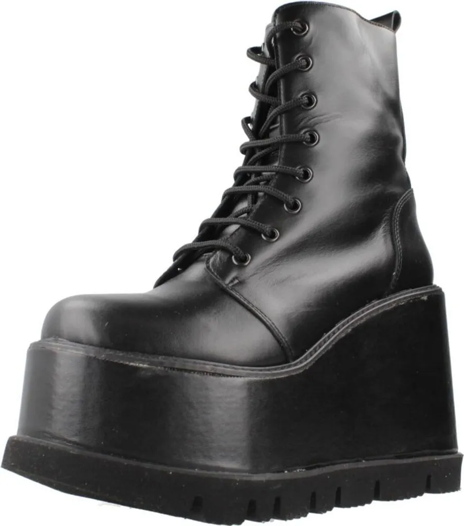 Botas Mujer Modèle Yellow Ziggy Couleur Noir - Bottines Style Rock Chic