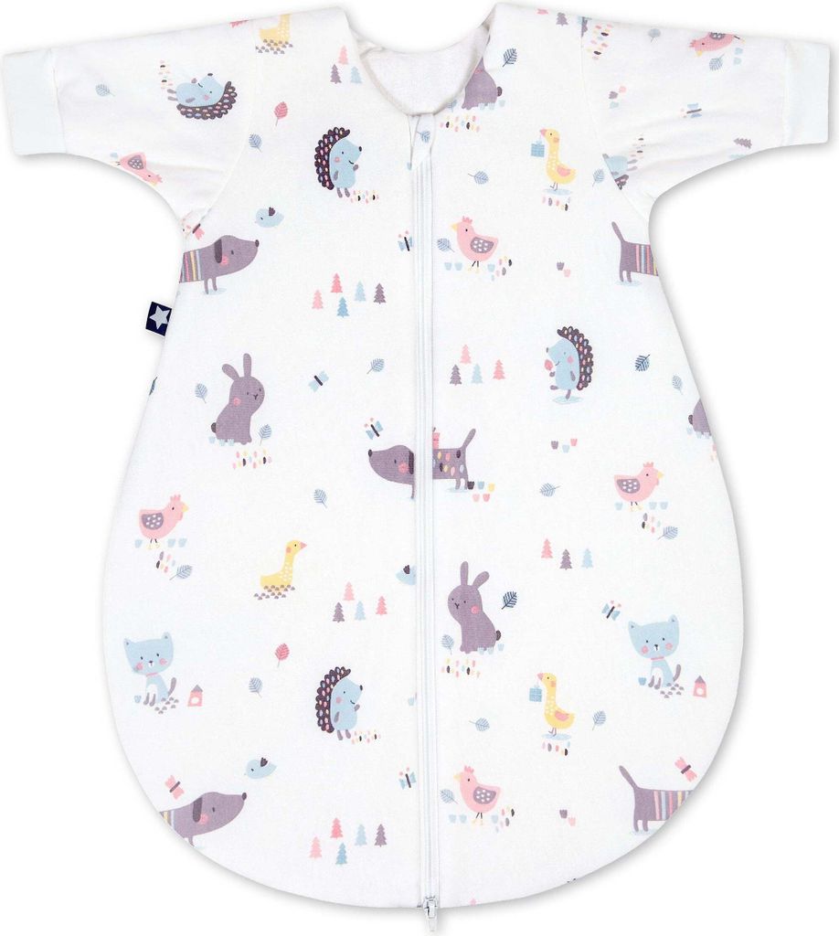 Julius Zöllner GmbH &Co.KG Schlafsack Crazy Animals Winterschlafsack Jersey 68/74 (BxLxH) B=45 x L=74 x H=3 cm