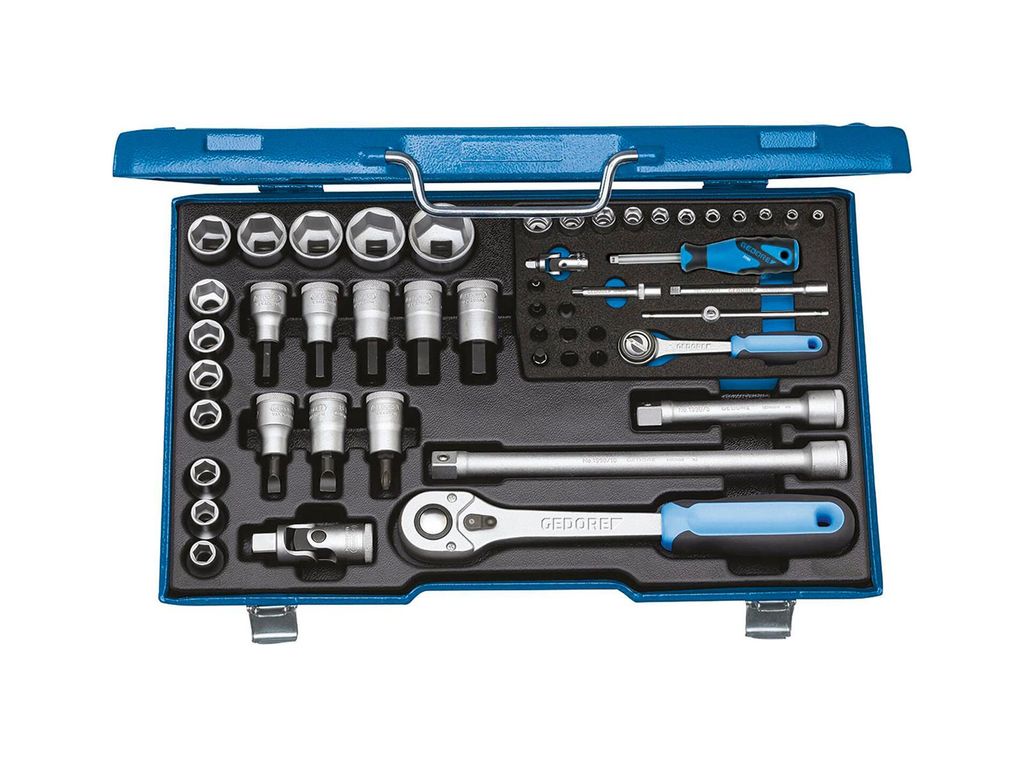GEDORE Steckschlüsselsatz 19 V20 U-10, 1/4 + 1/2, Produktbild 
