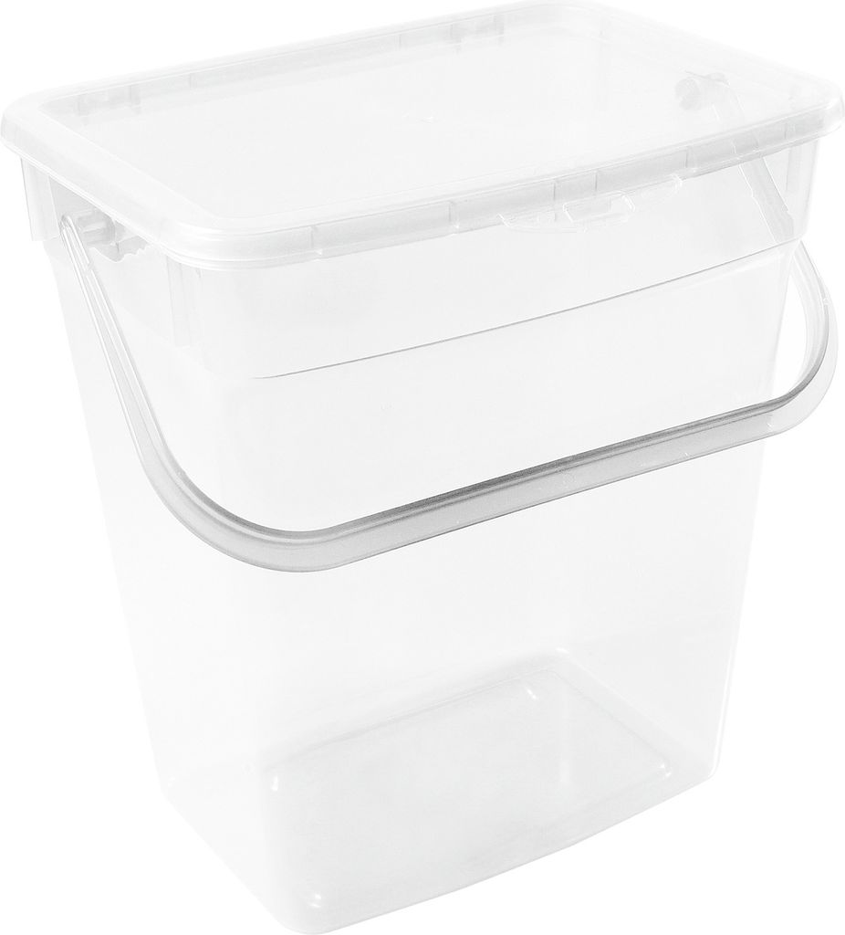 plast team 50580802 Waschmittelbox, 6 Liter, transparent Image du produit 