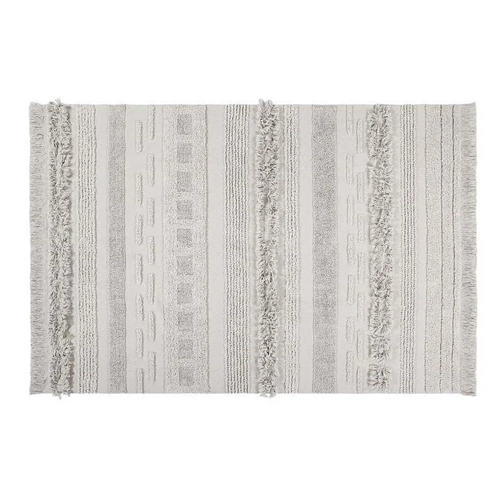 Tapis naturel 140 x 200 cm tissé à la main Air Natural pour le salon