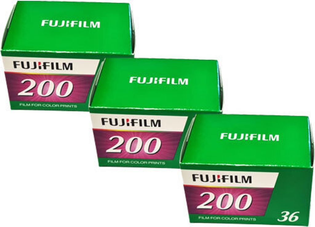 3x Sonderposten Fujifilm 200 EC EU 36EX Speed Film MHD 02.2026