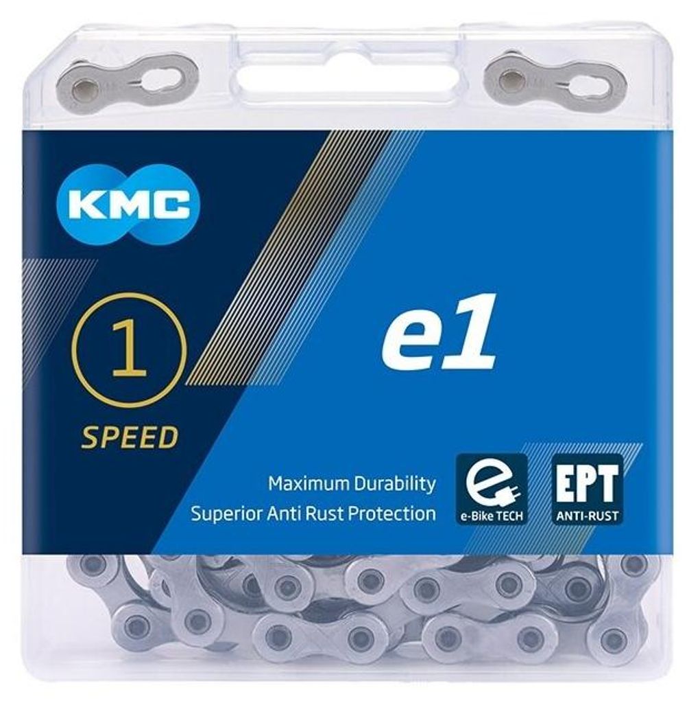 KMC Kette e1 EPT, 1-fach/singlespeed, 130 Glieder, dark Produktbild 
