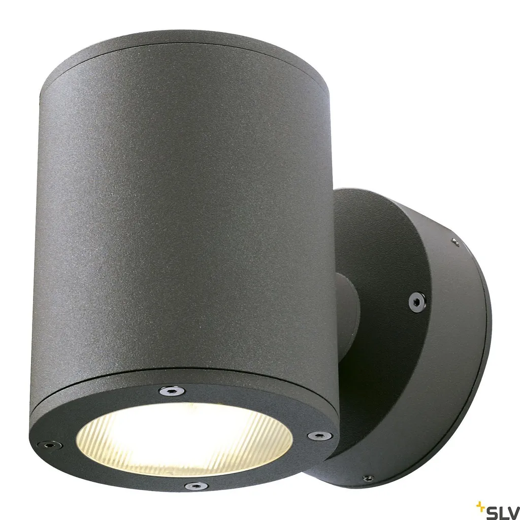 Luminaire extérieur mural double faisceau Sitra Anthracite pour Façade