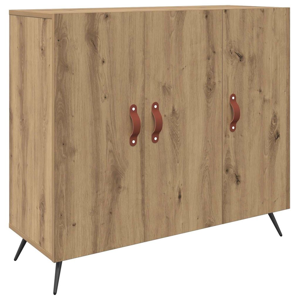 Sideboard Artisan-Eiche 89,5 x 34 x 80 cm Holzwerkstoff