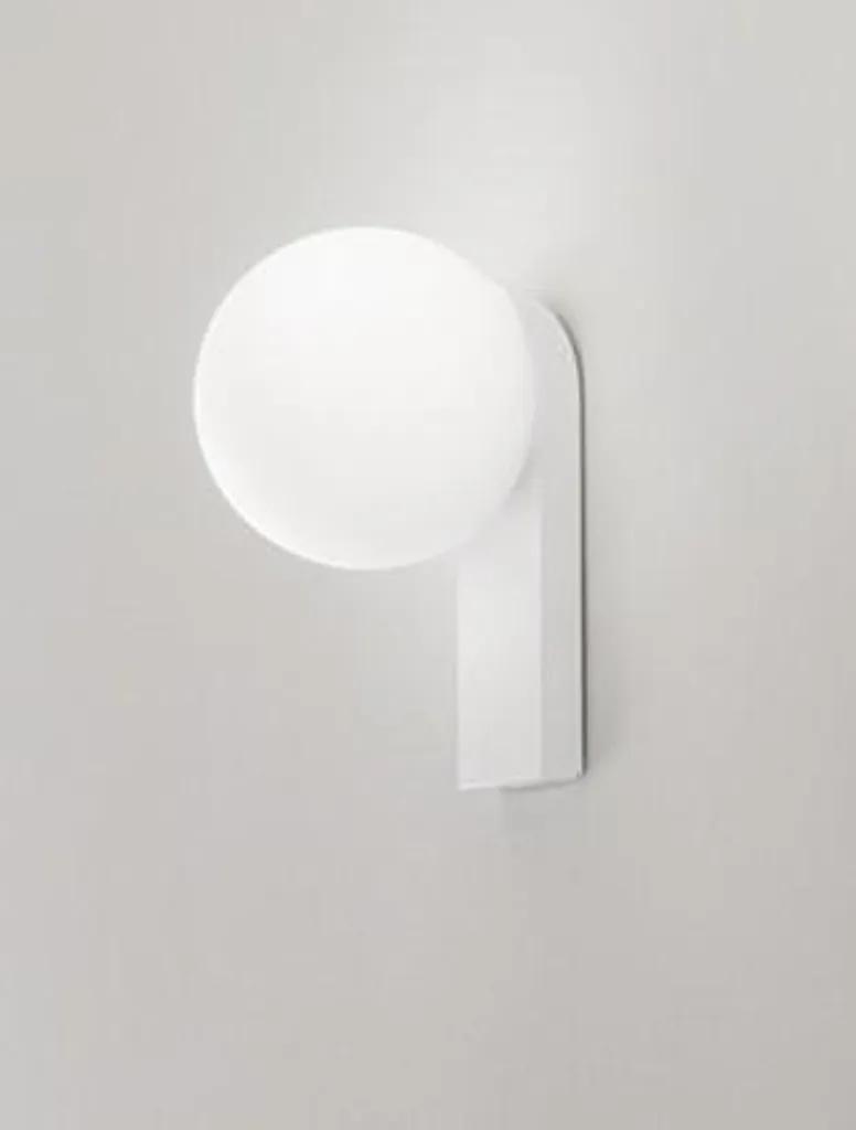 Applique murale LED pour salon et terrasse, finition blanc mat 3000K