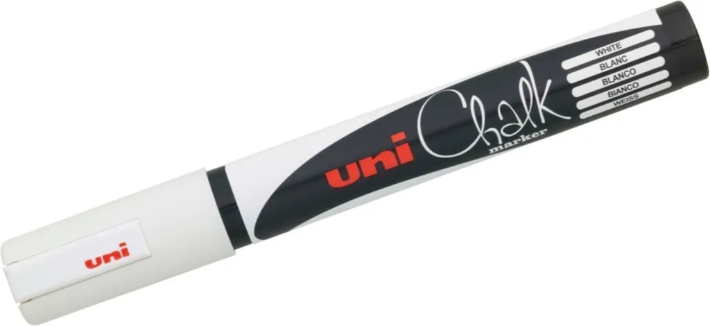 Marcatore a Gesso Uni-Ball PWE-5M Bianco per Vetrine e Design