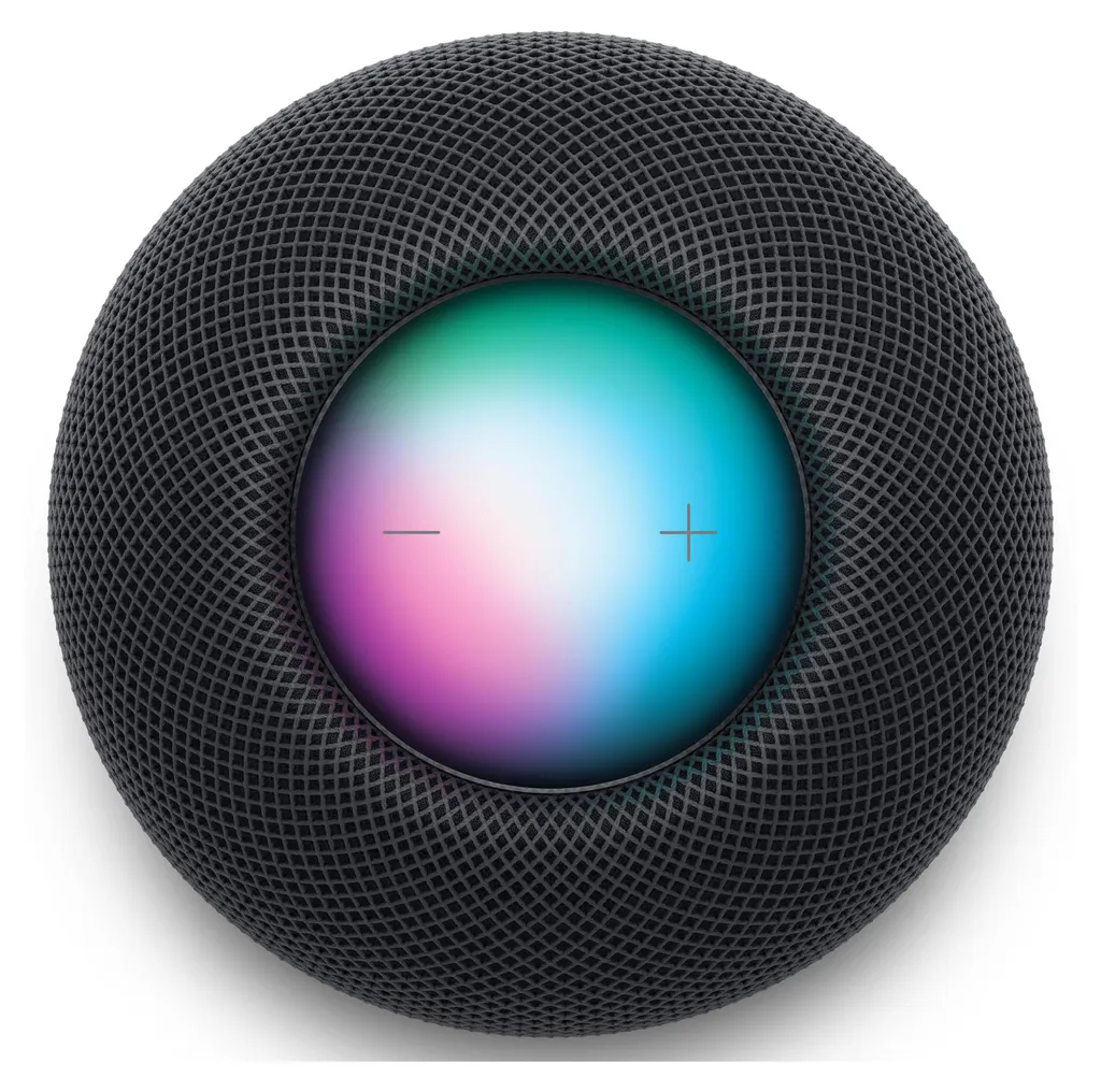 Apple HomePod mini Gris Minuit - Enceinte Connectée Siri avec Son à 360°
