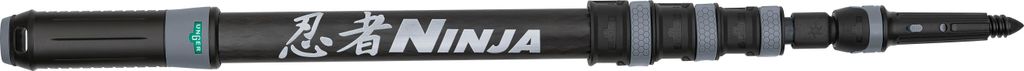Unger Carbon Teleskopstange Ninja (1,90 m, 4-teilig,kompakt, Fensterreinigung)