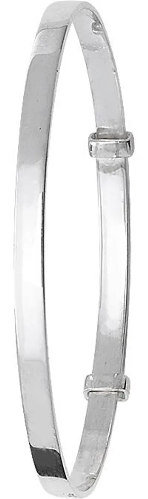 Bracelet Jonc pour Bébé en Argent Massif 925 - Bijou Enfant Réglable