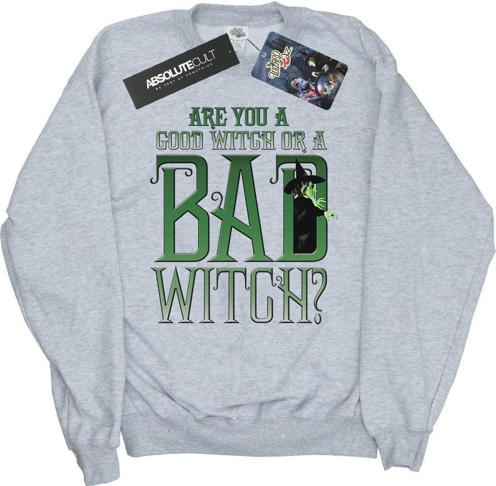 The Wizard Of Oz - "Good Witch Bad Witch" Sweatshirt für Mädchen BI42222 (116) (Grau)