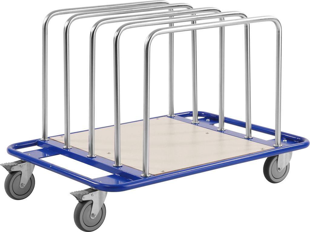 Kongamek Leichter Plattenwagen pulverbeschichtet in blau Produktbild 