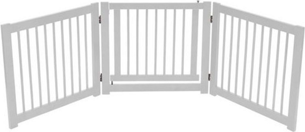 Barrière pour chien COSTWAY PW10013WH avec portillon, Image du produit 