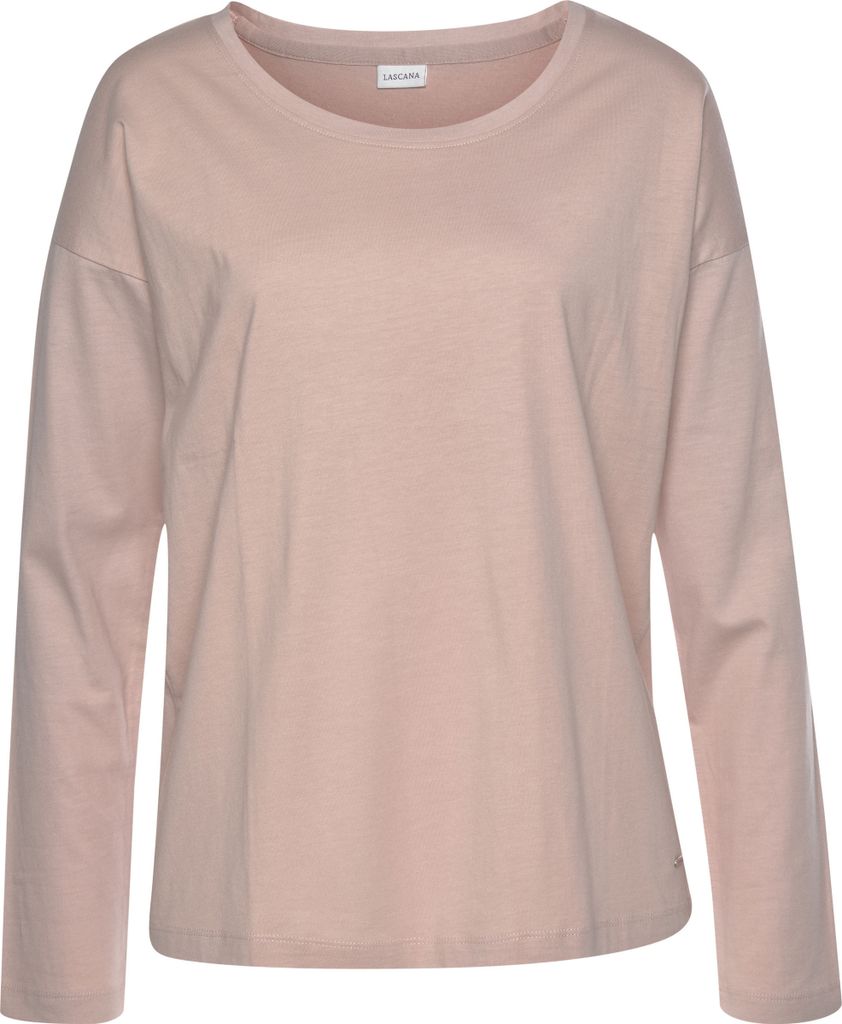 LASCANA Pyjamaoberteil altrosa Größe 32/34