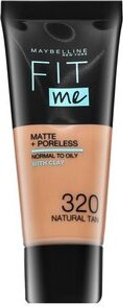 Maybelline Fit Me! Foundation Matte + Poreless 320 Natural Tan Flüssiges Make Up mit mattierender Wirkung 30 ml