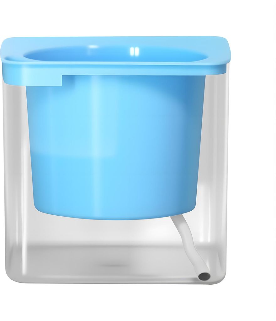 Selbstbewässernder Blumentopf, automatischer Bewässerungspflanzer mit saugfähigem Baumwollseil, Wasserspeicher-Blumentopf mit Abflussloch für P...