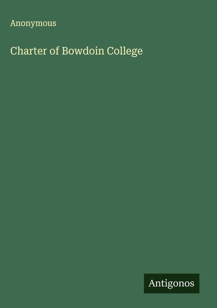 Charta des Bowdoin College