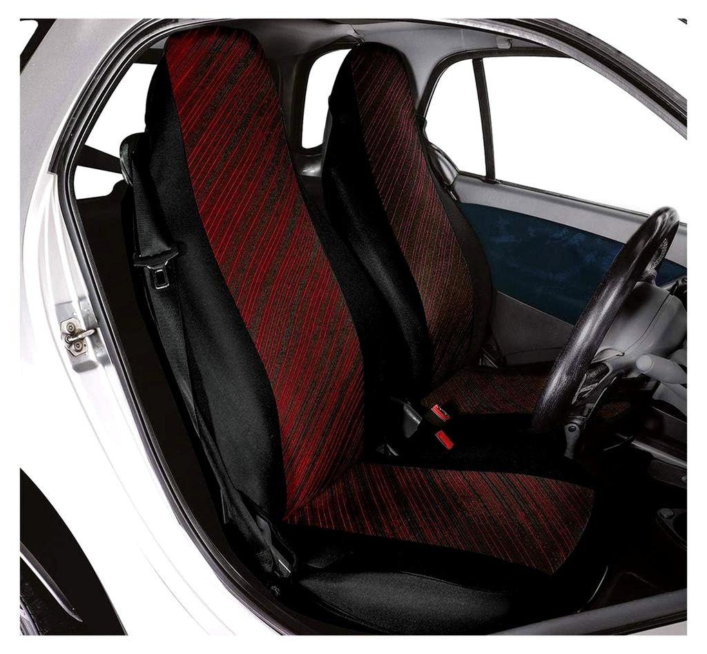 Smart Fortwo Custom Vordersitzbezüge, Diago Red