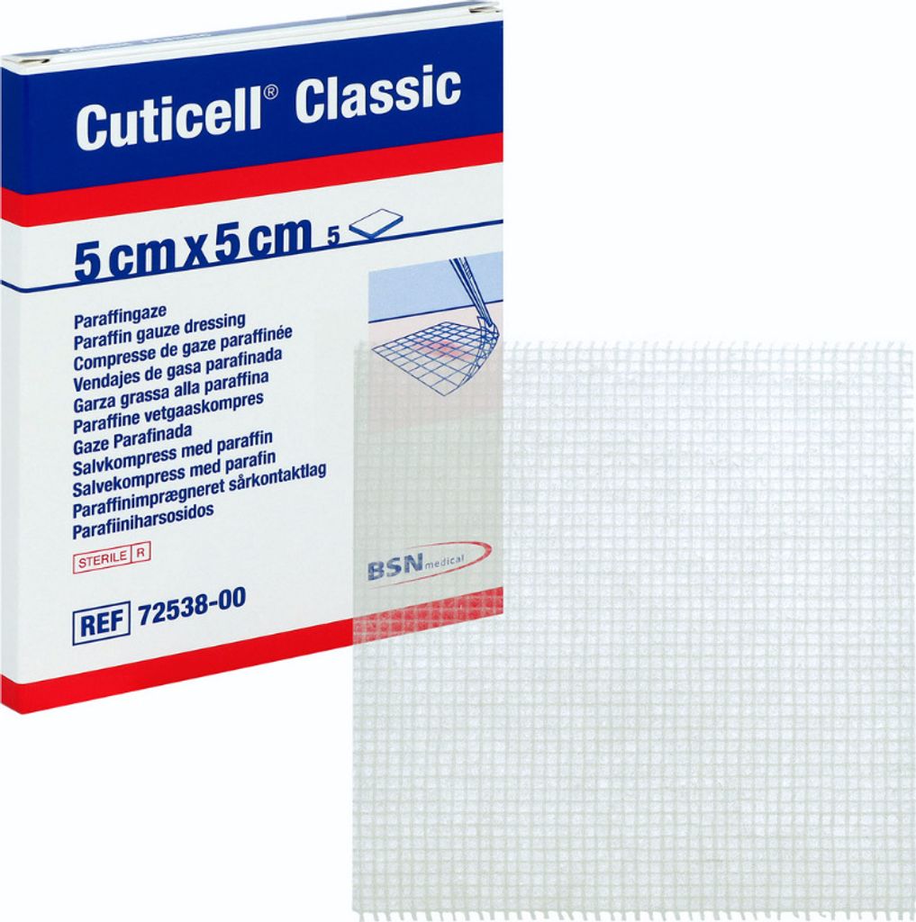 Cuticell Classic Wundgaze 5x5 cm 5 St Produktbild 