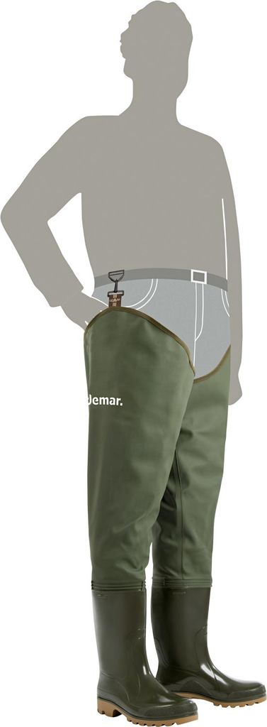 demar Grand Waders Rainy Boots Herren (Oliv) Größe 44