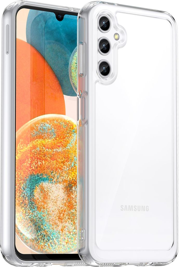 Galaxy A14 Hülle, Klar Rückseite Stoßfeste TPU Silikon Bumper Schutzhülle für Samsung Galaxy A14 5G / 4G Transparent